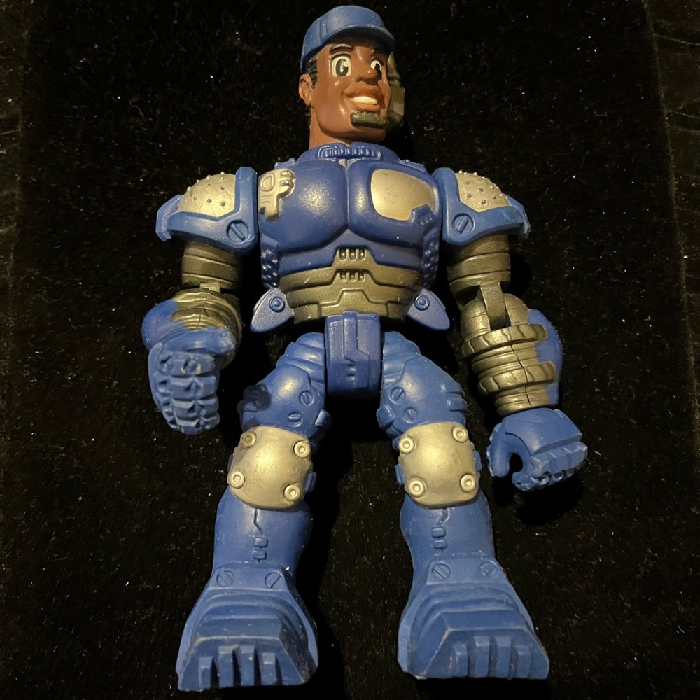 RESCUE HEROES JAKE JUSTICE 6in. ROBOTZ ACTION FIGURE Blue Action Figure Toy